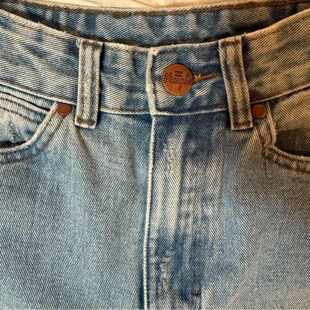 Wrangler x Billabong Patchwork Jeans Women’s 24 High Rise Flare Denim - Picture 5 of 10